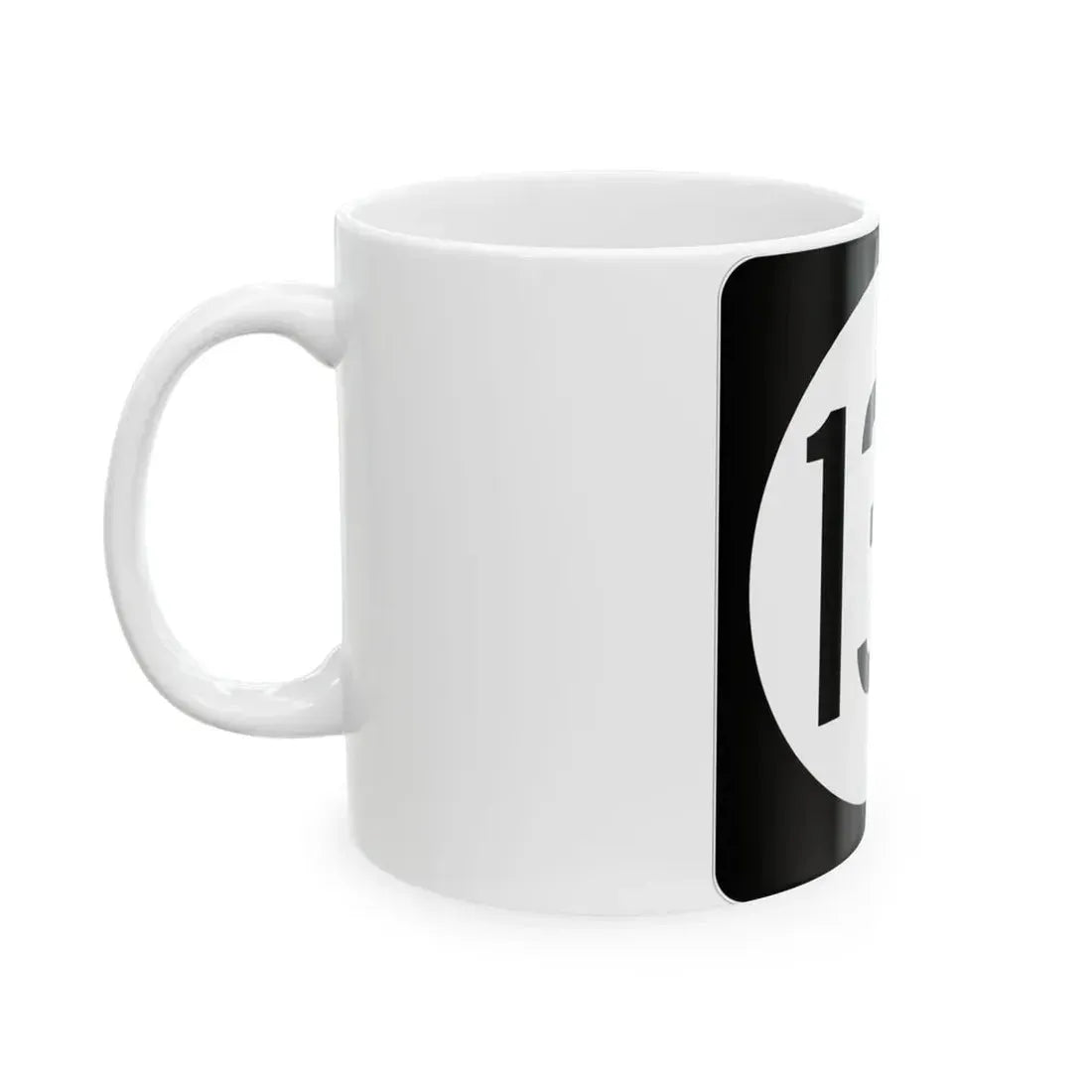 Iowa 130 (Iowa) (Road Sign) White Coffee Mug - Go Mug Yourself