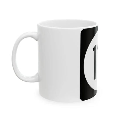 Iowa 131 (Iowa) (Road Sign) White Coffee Mug - Go Mug Yourself