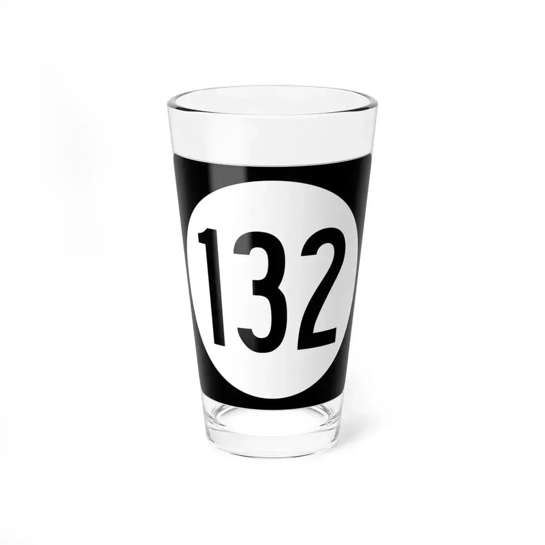 Iowa 132 (Iowa) (Road Sign) Pint Glass 16oz 16oz - Go Mug Yourself