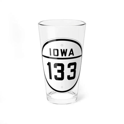 Iowa 133 1926 (Iowa) (Road Sign) Pint Glss 16oz 16oz - Go Mug Yourself