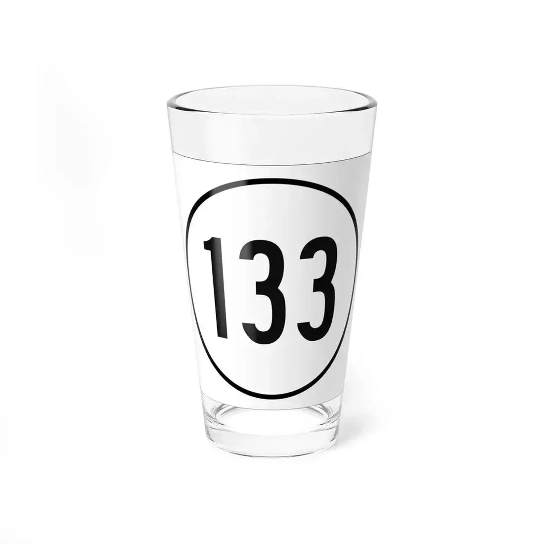 Iowa 133 1948 (Iowa) (Road Sign) Pint Glass 16oz 16oz - Go Mug Yourself