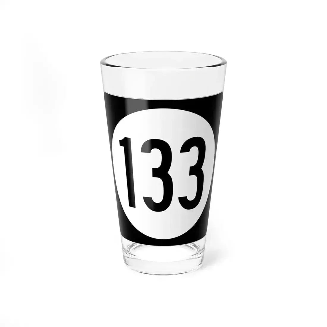 Iowa 133 (Iowa) (Road Sign) Pint Glass 16oz 16oz - Go Mug Yourself