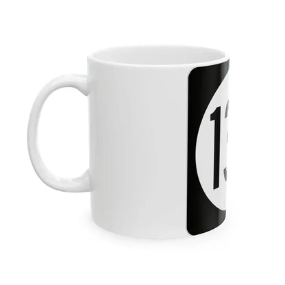 Iowa 134 (Iowa) (Road Sign) White Coffee Mug - Go Mug Yourself