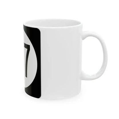 Iowa 137 (Iowa) (Road Sign) White Coffee Mug - Go Mug Yourself