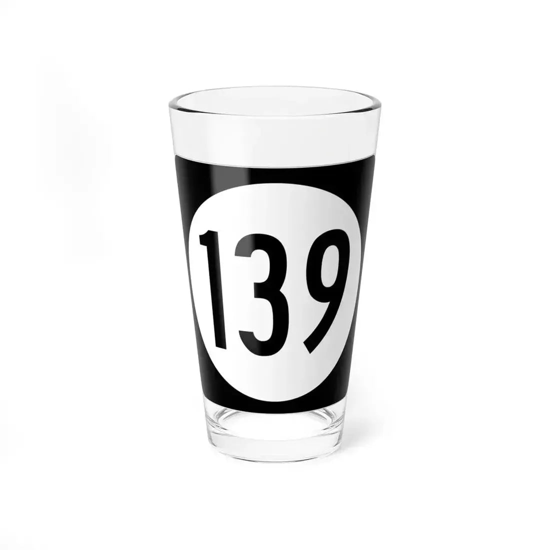 Iowa 139 (Iowa) (Road Sign) Pint Glass 16oz 16oz - Go Mug Yourself