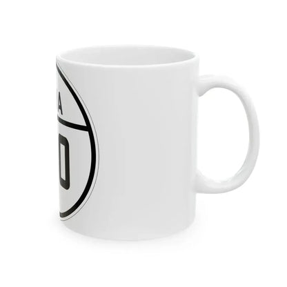 Iowa 140 1926 (Iowa) (Road Sign) White Coffee Mug - Go Mug Yourself
