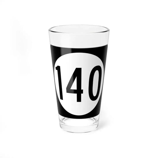 Iowa 140 (Iowa) (Road Sign) Pint Glss 16oz 16oz - Go Mug Yourself