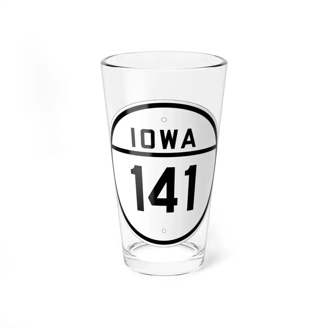 Iowa 141 1926 (Iowa) (Road Sign) Pint Glass 16oz 16oz - Go Mug Yourself