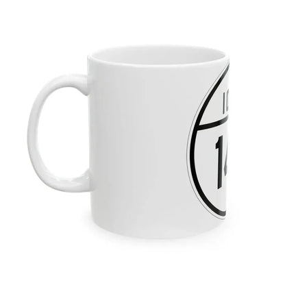 Iowa 142 1926 (Iowa) (Road Sign) White Coffee Mug - Go Mug Yourself