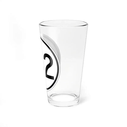 Iowa 142 1950 (Iowa) (Road Sign) Pint Glass 16oz - Go Mug Yourself