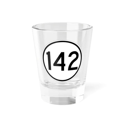 Iowa 142 1950 (Iowa) (Road Sign) Shot Glass 1.5oz 1.5oz - Go Mug Yourself