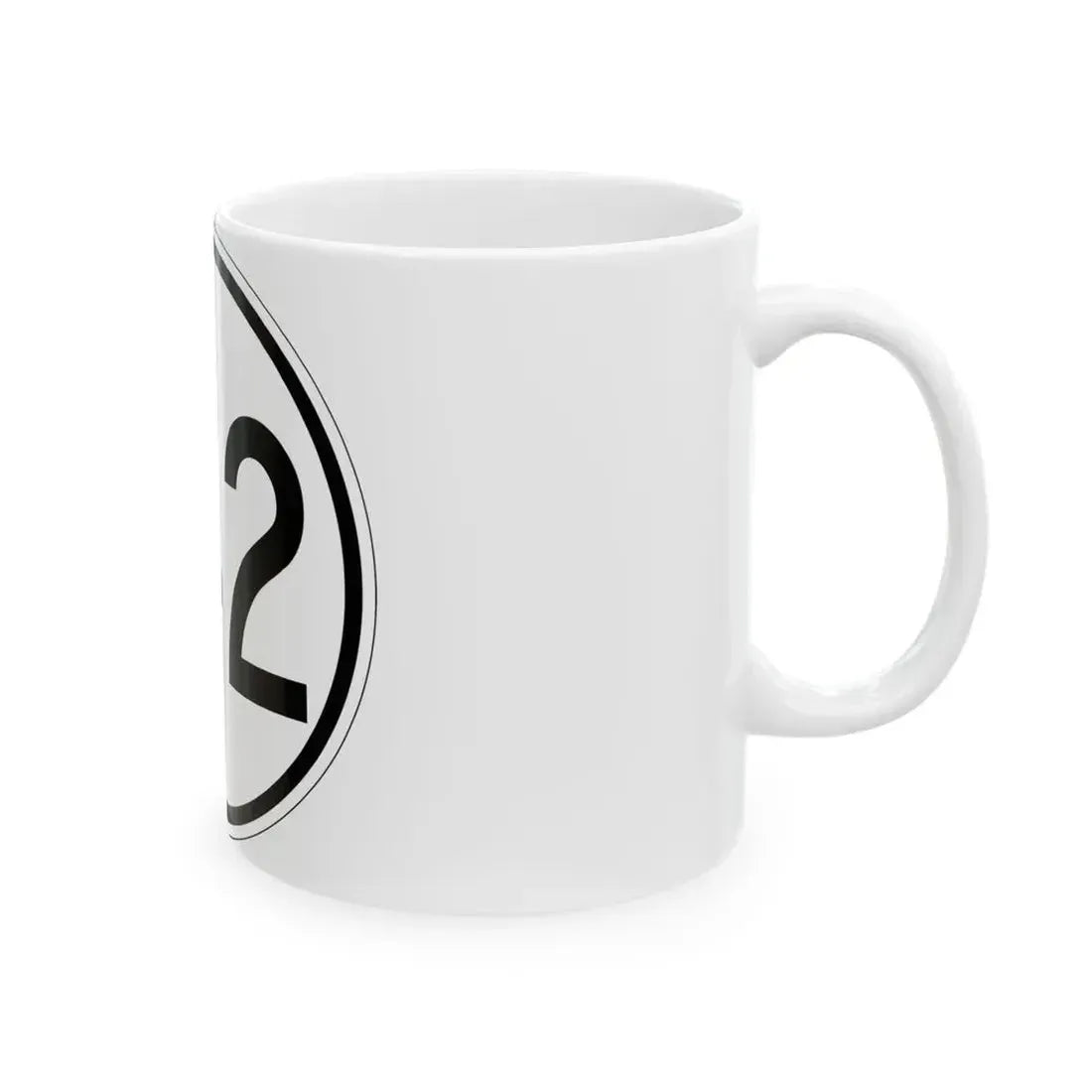 Iowa 142 1950 (Iowa) (Road Sign) White Coffee Mug - Go Mug Yourself