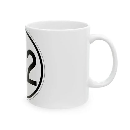 Iowa 142 1950 (Iowa) (Road Sign) White Coffee Mug - Go Mug Yourself