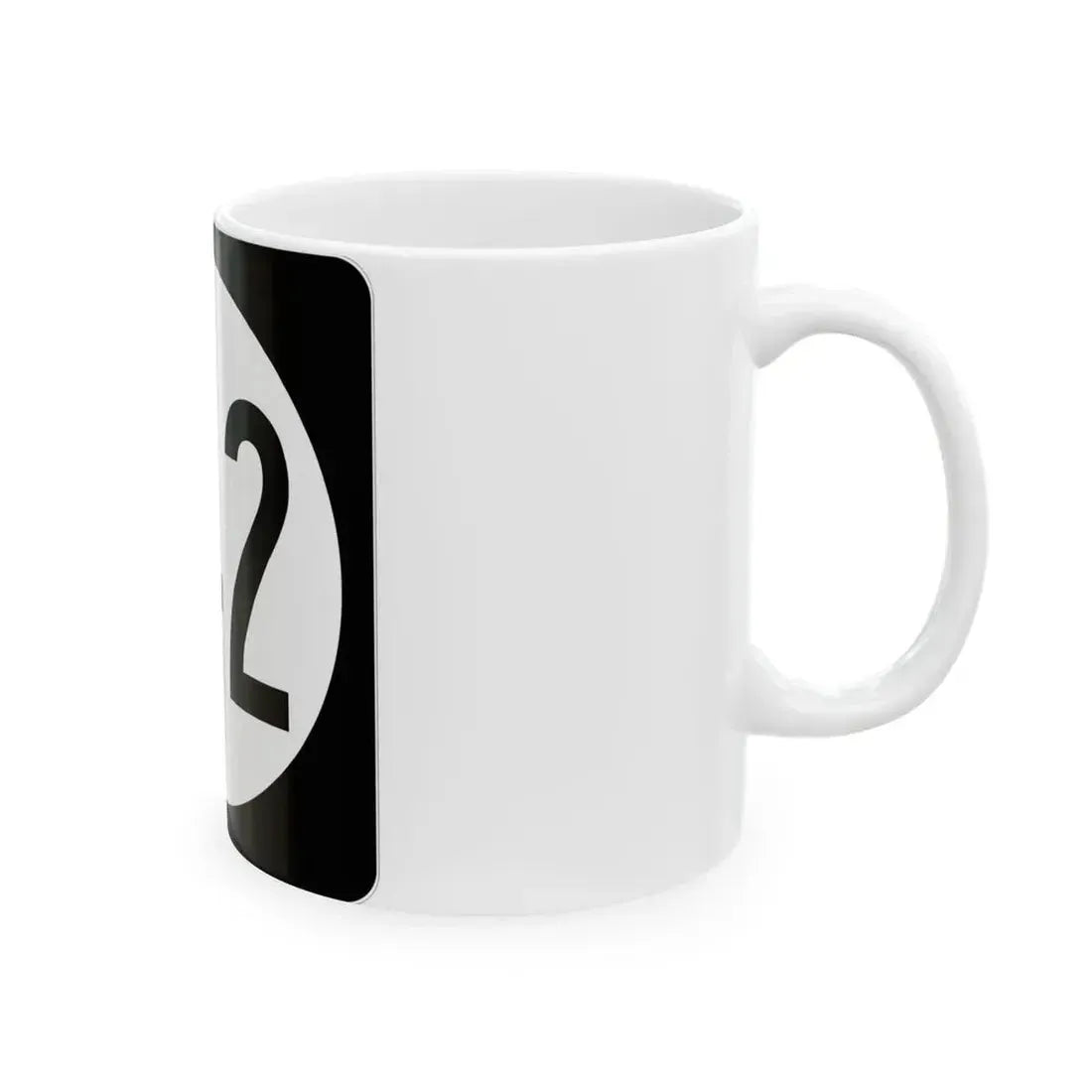Iowa 142 (Iowa) (Road Sign) White Coffee Mug - Go Mug Yourself