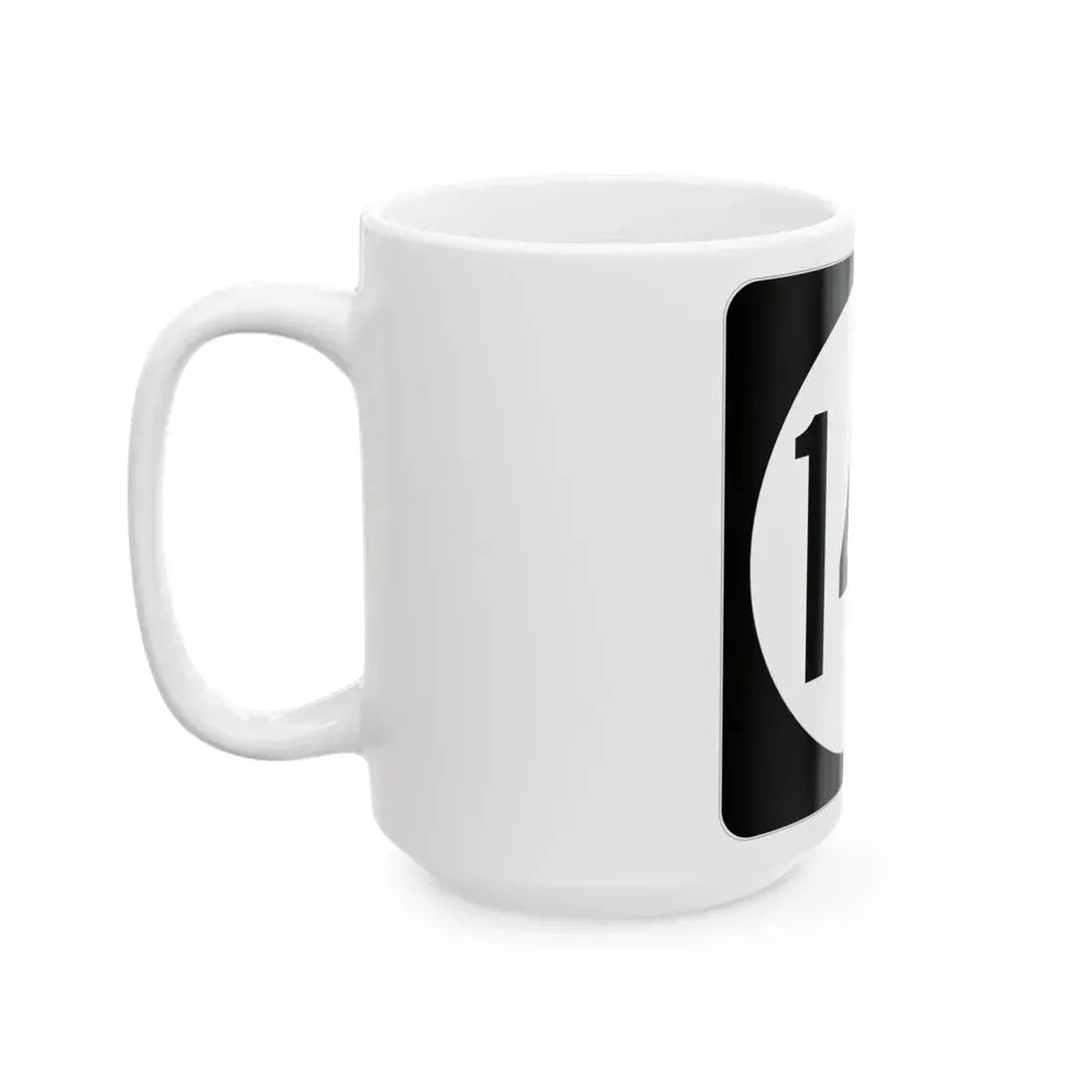 Iowa 142 (Iowa) (Road Sign) White Coffee Mug - Go Mug Yourself