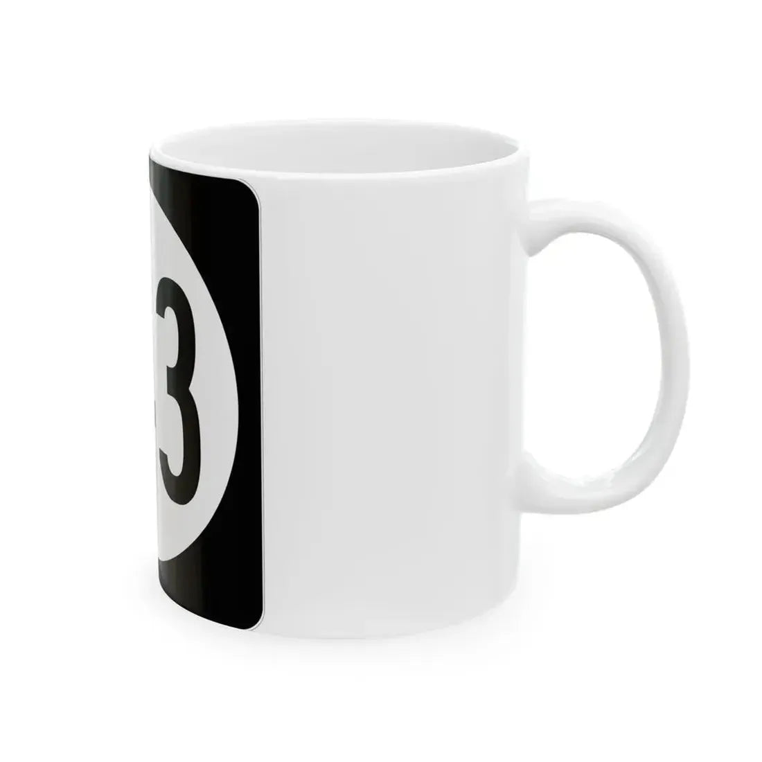 Iowa 143 (Iowa) (Road Sign) White Coffee Mug - Go Mug Yourself