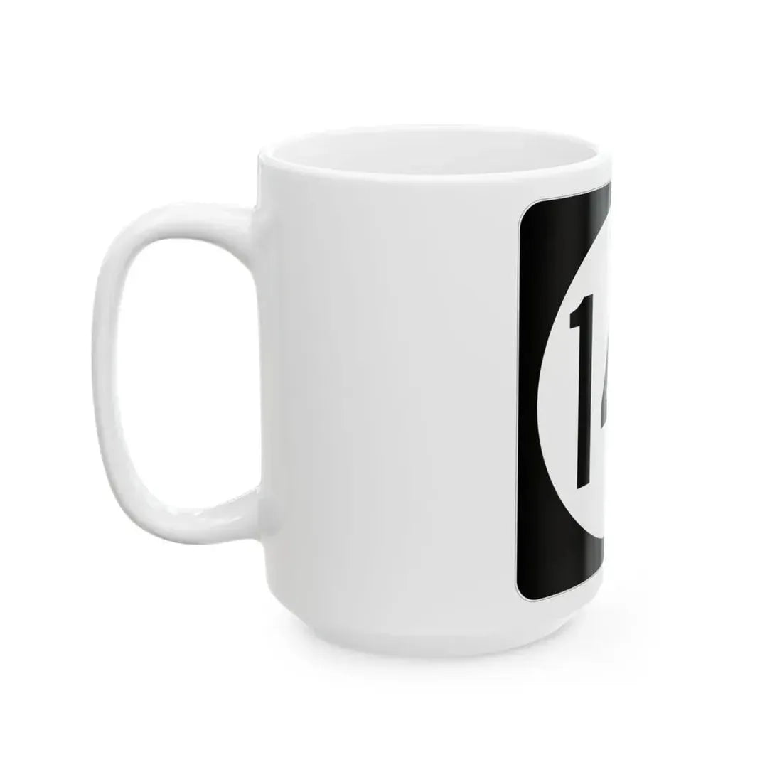 Iowa 143 (Iowa) (Road Sign) White Coffee Mug - Go Mug Yourself