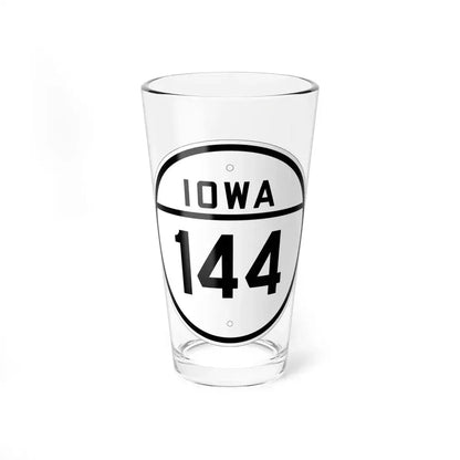 Iowa 144 1926 (Iowa) (Road Sign) Pint Glass 16oz 16oz - Go Mug Yourself
