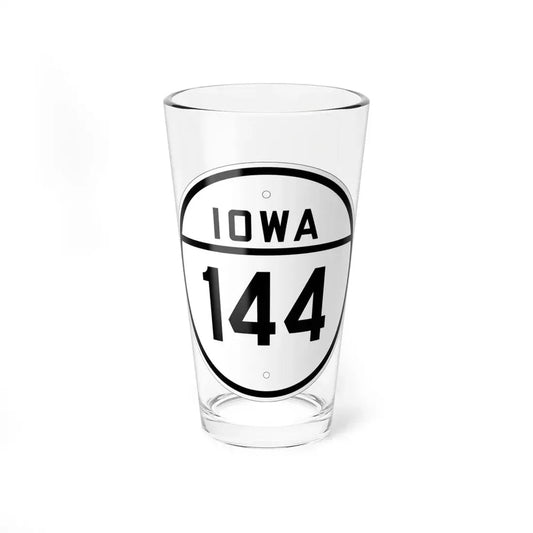 Iowa 144 1926 (Iowa) (Road Sign) Pint Glss 16oz 16oz - Go Mug Yourself
