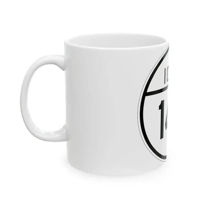 Iowa 144 1926 (Iowa) (Road Sign) White Coffee Mug - Go Mug Yourself