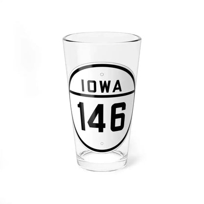 Iowa 146 1926 (Iowa) (Road Sign) Pint Glass 16oz 16oz - Go Mug Yourself