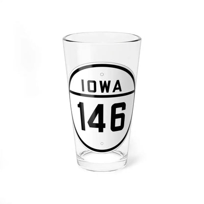 Iowa 146 1926 (Iowa) (Road Sign) Pint Glss 16oz 16oz - Go Mug Yourself