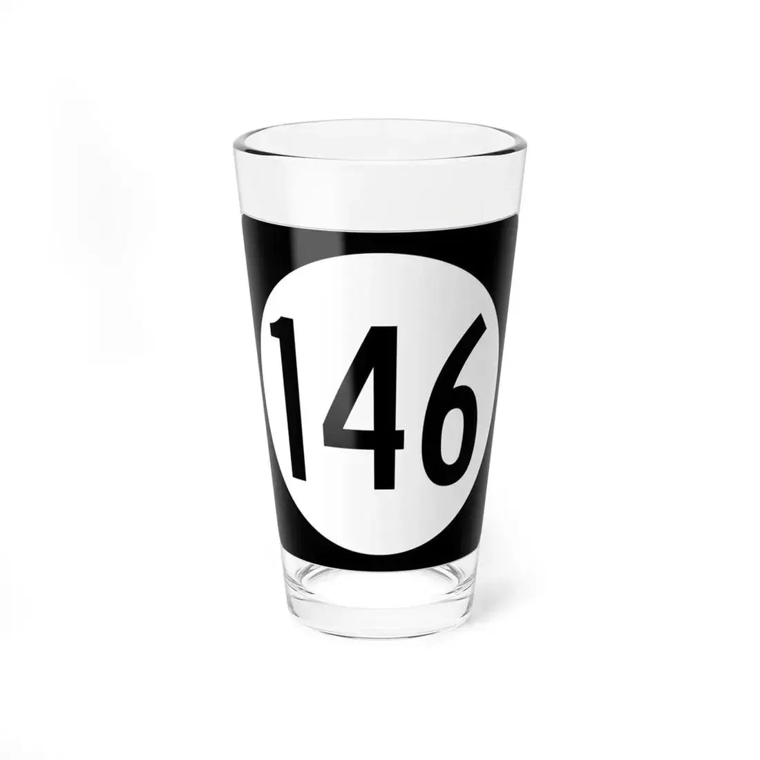 Iowa 146 (Iowa) (Road Sign) Pint Glass 16oz 16oz - Go Mug Yourself
