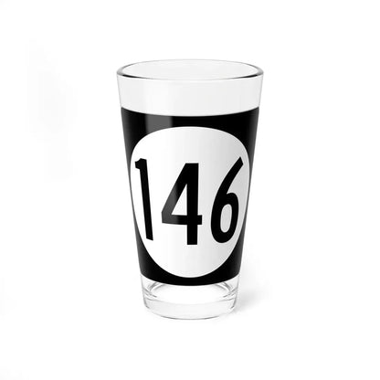 Iowa 146 (Iowa) (Road Sign) Pint Glss 16oz 16oz - Go Mug Yourself