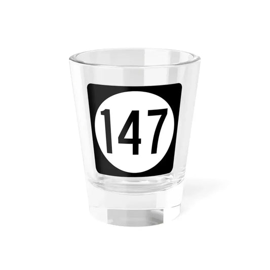 Iowa 147 (Iowa) (Road Sign) Shot Glass 1.5oz 1.5oz - Go Mug Yourself
