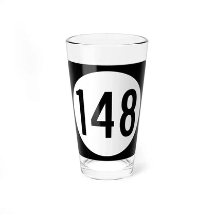 Iowa 148 (Iowa) (Road Sign) Pint Glass 16oz 16oz - Go Mug Yourself