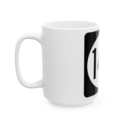 Iowa 148 (Iowa) (Road Sign) White Coffee Mug - Go Mug Yourself