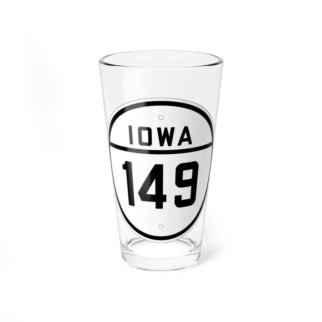 Iowa 149 1926 (Iowa) (Road Sign) Pint Glass 16oz 16oz - Go Mug Yourself