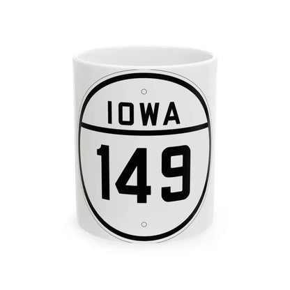Iowa 149 1926 (Iowa) (Road Sign) White Coffee Mug 11oz - Go Mug Yourself