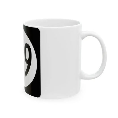 Iowa 149 (Iowa) (Road Sign) White Coffee Mug - Go Mug Yourself