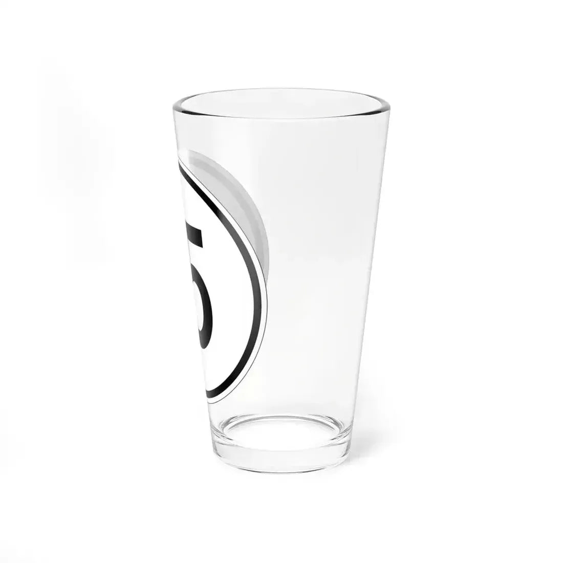 Iowa 15 1950 (Iowa) (Road Sign) Pint Glass 16oz - Go Mug Yourself