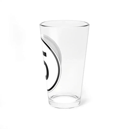 Iowa 15 1950 (Iowa) (Road Sign) Pint Glass 16oz - Go Mug Yourself