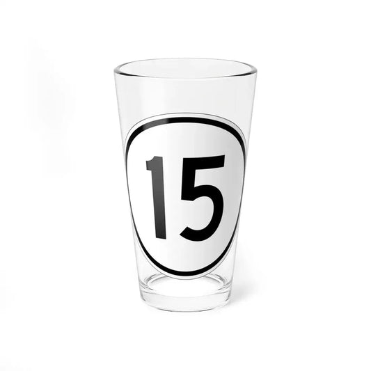 Iowa 15 1950 (Iowa) (Road Sign) Pint Glss 16oz 16oz - Go Mug Yourself