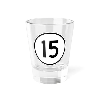 Iowa 15 1950 (Iowa) (Road Sign) Shot Glass 1.5oz 1.5oz - Go Mug Yourself