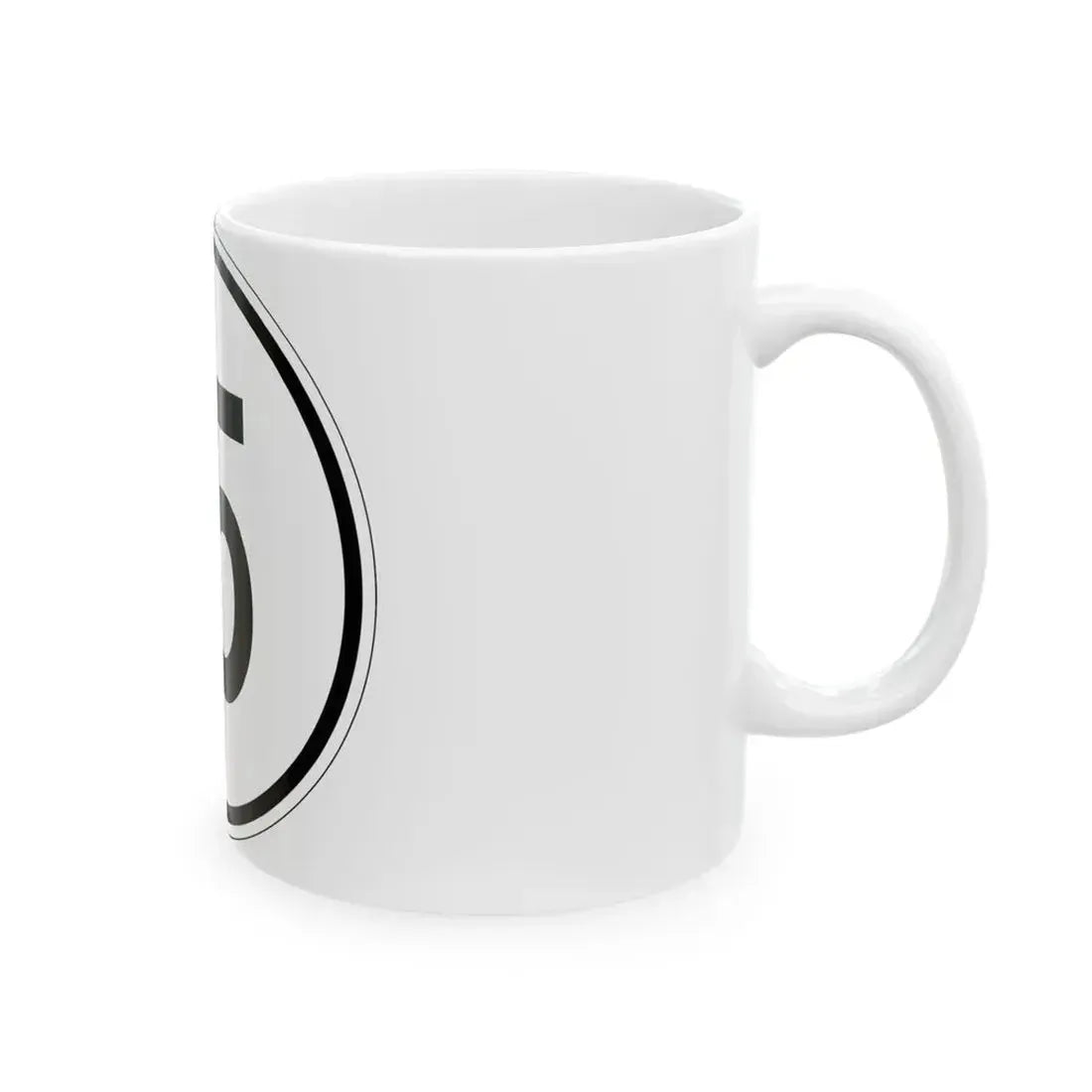 Iowa 15 1950 (Iowa) (Road Sign) White Coffee Mug - Go Mug Yourself