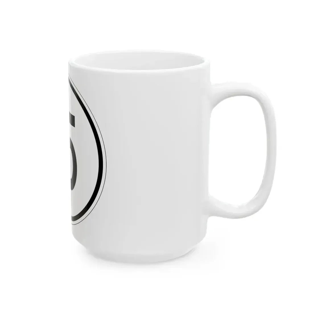 Iowa 15 1950 (Iowa) (Road Sign) White Coffee Mug - Go Mug Yourself