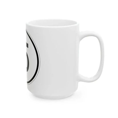 Iowa 15 1950 (Iowa) (Road Sign) White Coffee Mug - Go Mug Yourself