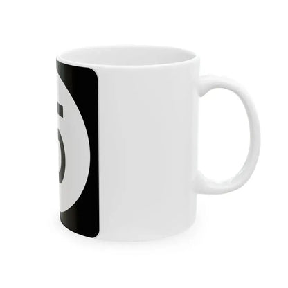 Iowa 15 (Iowa) (Road Sign) White Coffee Mug - Go Mug Yourself