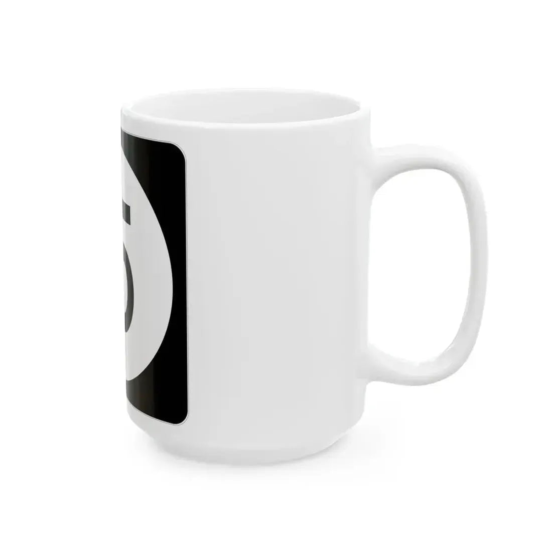 Iowa 15 (Iowa) (Road Sign) White Coffee Mug - Go Mug Yourself