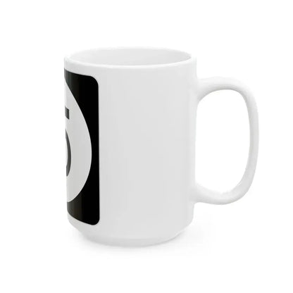 Iowa 15 (Iowa) (Road Sign) White Coffee Mug - Go Mug Yourself