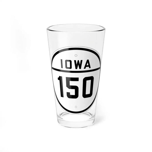 Iowa 150 1926 (Iowa) (Road Sign) Pint Glss 16oz 16oz - Go Mug Yourself