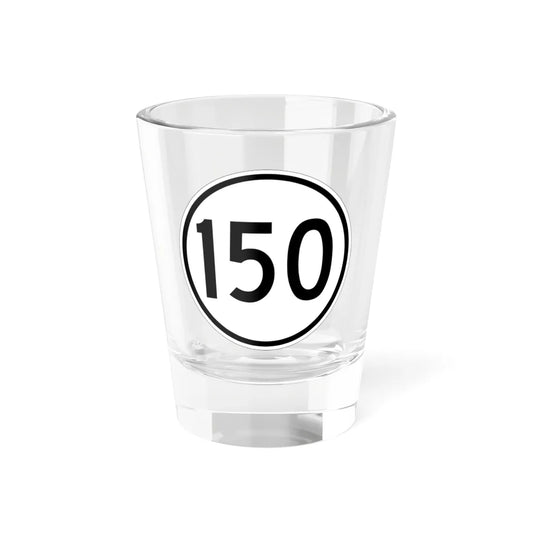 Iowa 150 1950 (Iowa) (Road Sign) Shot Glass 1.5oz 1.5oz - Go Mug Yourself