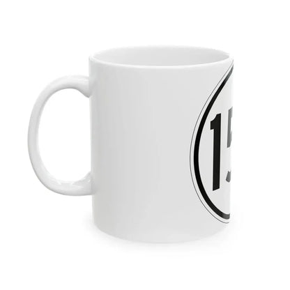Iowa 150 1950 (Iowa) (Road Sign) White Coffee Mug - Go Mug Yourself