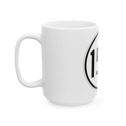 Iowa 150 1950 (Iowa) (Road Sign) White Coffee Mug - Go Mug Yourself