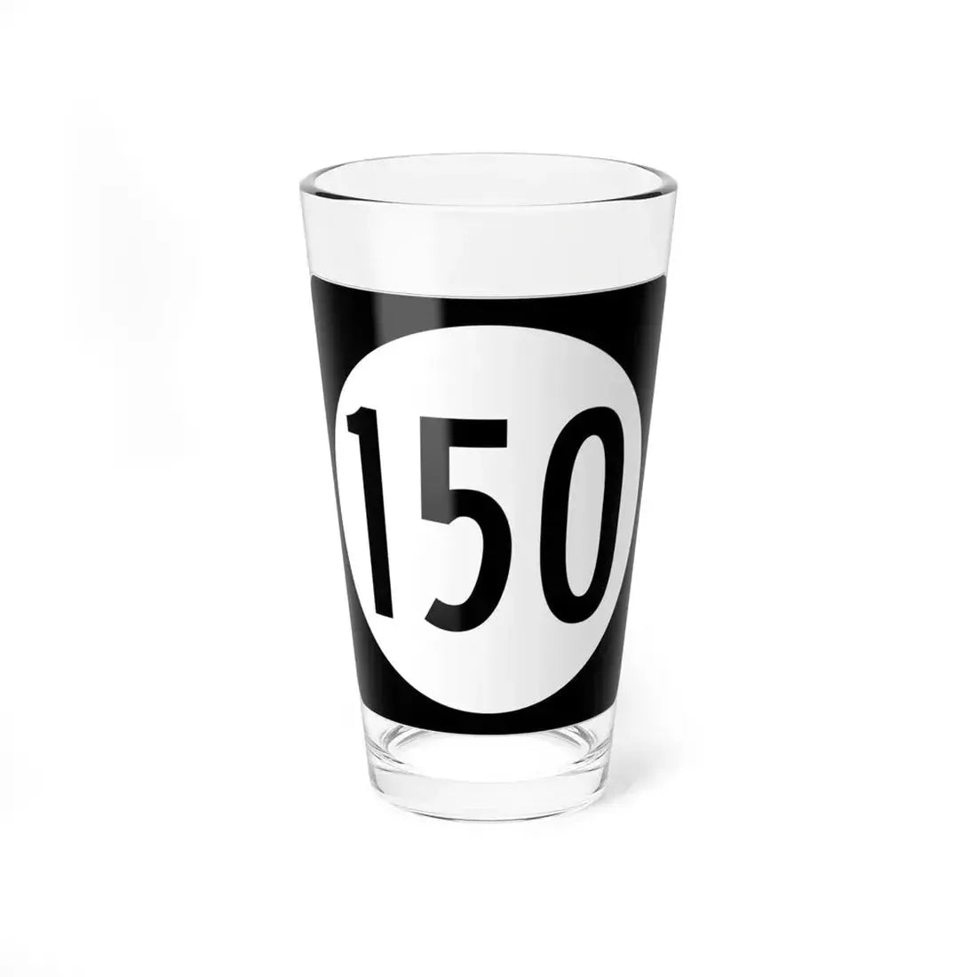 Iowa 150 (Iowa) (Road Sign) Pint Glass 16oz 16oz - Go Mug Yourself