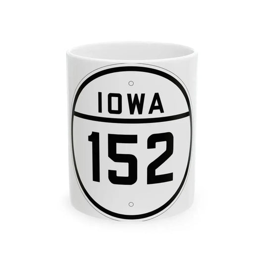 Iowa 152 1926 (Iowa) (Road Sign) White Coffee Mug 11oz - Go Mug Yourself
